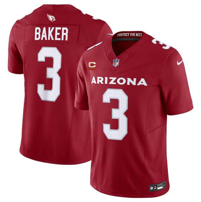 Men & Women & Youth Arizona Cardinals #3 Budda Baker Red 2023 F.U.S.E. With 4-Star C Patch Vapor Untouchable F.U.S.E. Limited Football Stitched Jersey